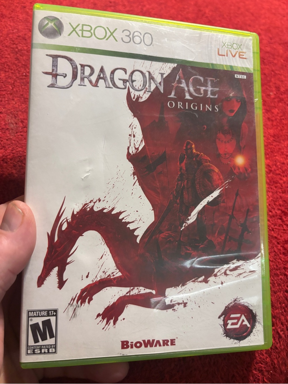 Dragon Age: Origins for Xbox 360 - Red/White with manual
